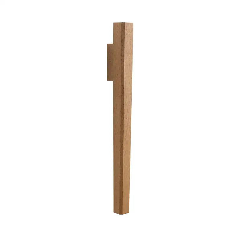 Dark Wood Wall Vase by Decorbites; vertical wooden vase with notch detail on Tampa Home & Garden Store