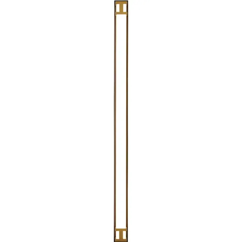 Decorbites modern black & gold LED outdoor wall lamp garden sconce, vertical brass frame on Tampa Home & Garden Store