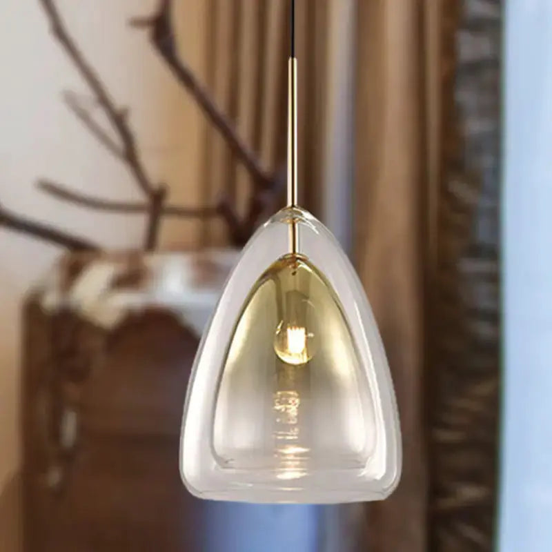 Champagne Glass Cone Pendant Light for Dining