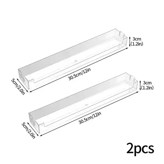 Clear acrylic wall-mounted display rack for figures, 2pcs, 12in long Decorbites on Tampa Home & Garden Store