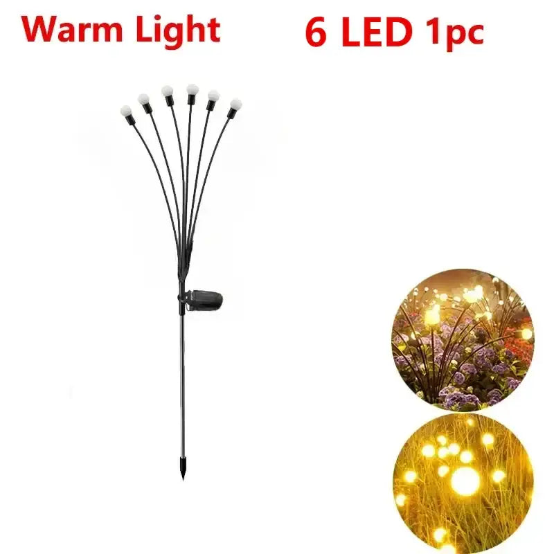 Warm White Solar LED Firework Lights