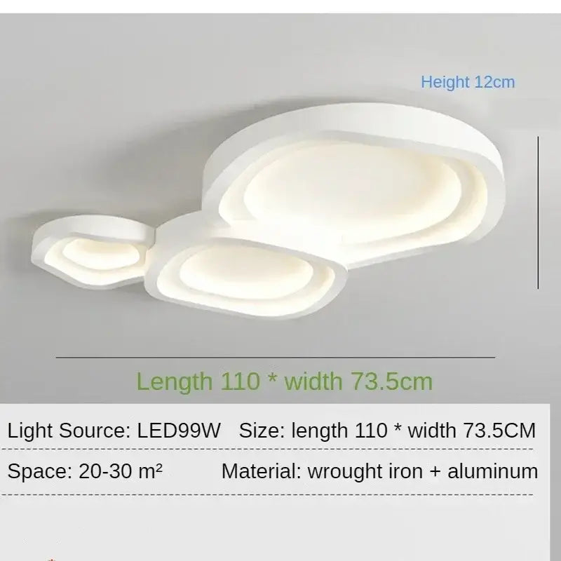White LED Ceiling Lamps - Modern Minimalist Home Decor