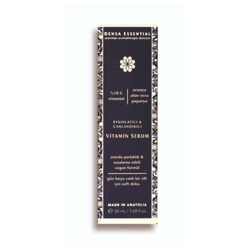 Densa Essential Vitamin Serum dark navy packaging with gold text, 50 ml Beauty Care Bag on Tampa Home & Garden Store
