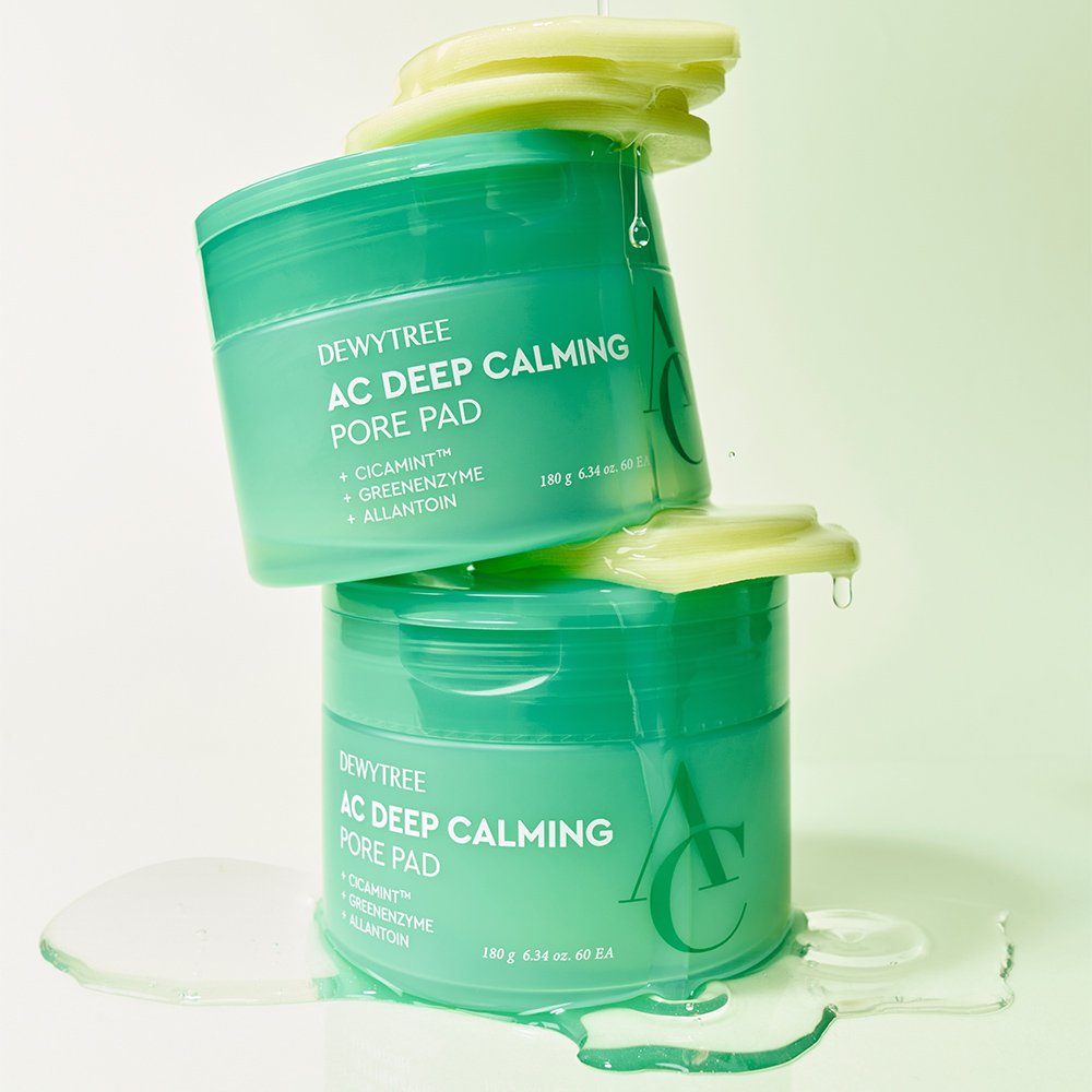 DEWYTREE AC Deep Calming Pore Pad toner pads, teal green, 2-pack on Tampa Home & Garden Store