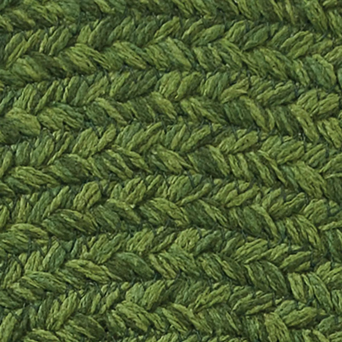 Spice Bin Braided Runner Basil green braided textile close-up on Tampa Home & Garden Store