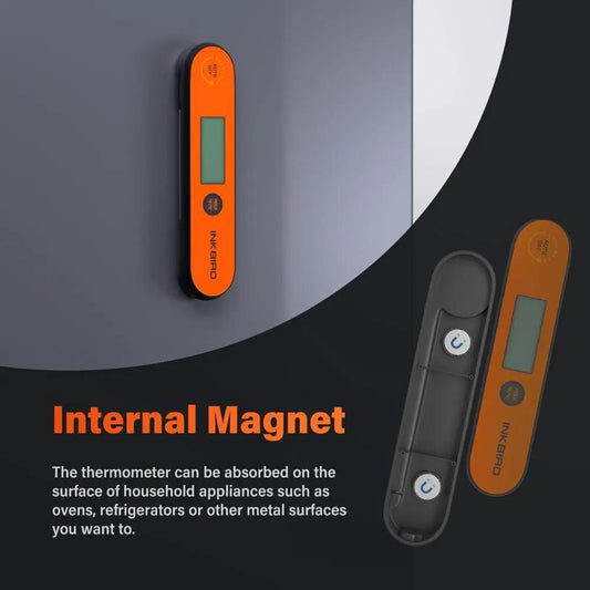Stevvex IHT-1P digital BBQ thermometer orange with magnetic back for grill smoker 2 units on Tampa Home & Garden Store