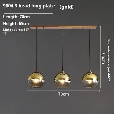 Glass Chandelier for Dining Room and Bedroom, gold glass pendants on a wooden bar Decorbites on Tampa Home & Garden Store