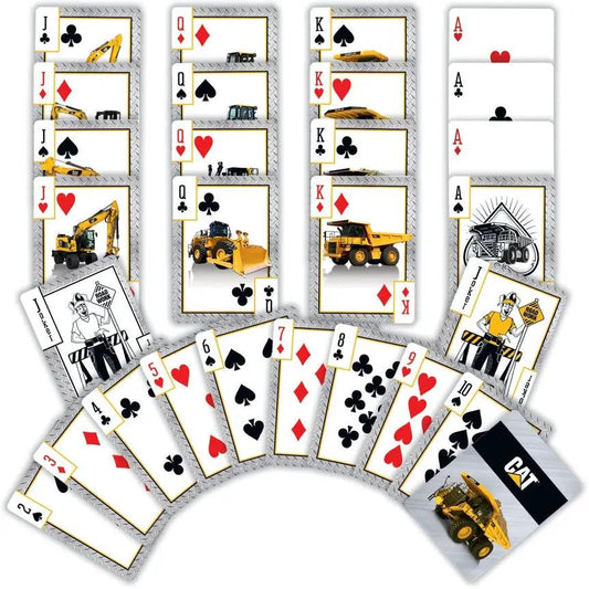 Cat Caterpillar Playing Cards deck with construction vehicles by The Country Christmas Loft on Tampa Home & Garden Store