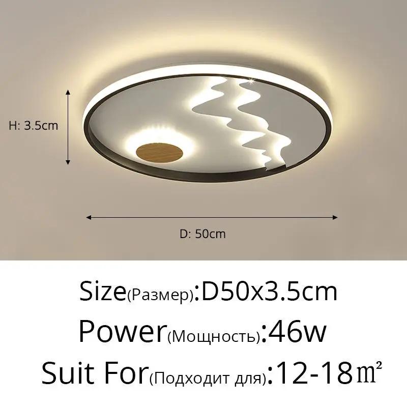 Dome lamp, Decorbites round ceiling flush mount, 50cm dia, 3.5cm height, 46W for 12-18m2 on Tampa Home & Garden Store