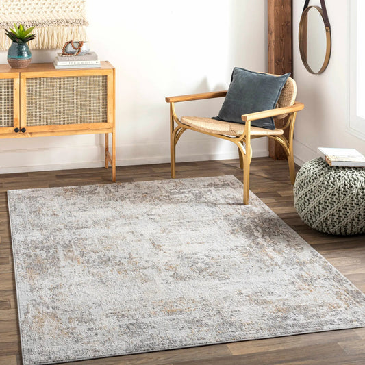 Dowell Luxe Textured Area Rug in Gray by Boutique Rugs, neutral woven texture on Tampa Home & Garden Store