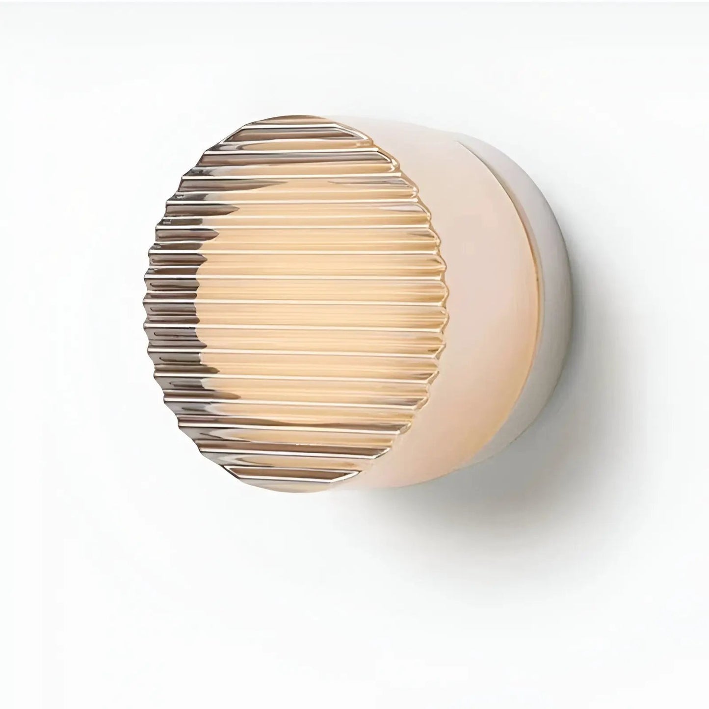 Nordic Acrylic Dimple LED Wall Sconce rose-gold round 1-light 3-color Moktan Sabai on Tampa Home & Garden Store
