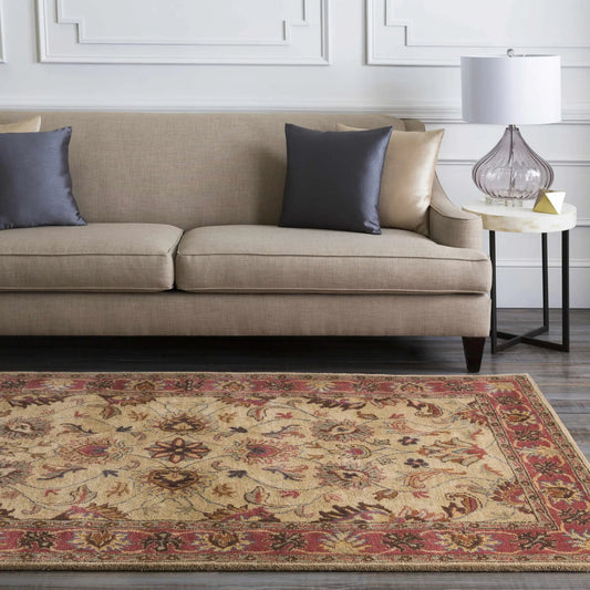Cherryfield Hand Tufted Wool Rug brown and rust with ornate oriental pattern Boutique Rugs on Tampa Home & Garden Store