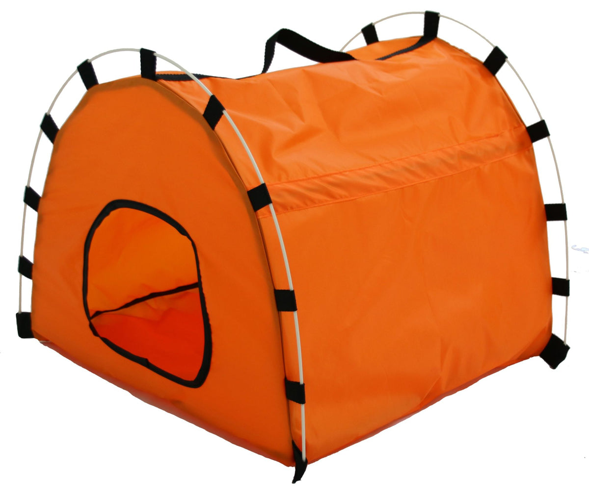 Skeletal Outdoor Travel Collapsible Pet House Tent orange Mercantile Mountain pet shelter on Tampa Home & Garden Store