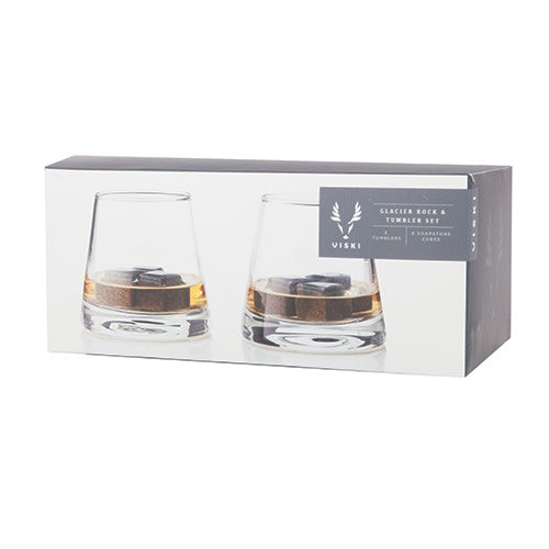 Soapstone Whiskey Chill Rocks and Glass Set