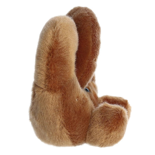 Twist Pretzel Palm Pal plush toy in tan and brown soft fur on Tampa Home & Garden Store