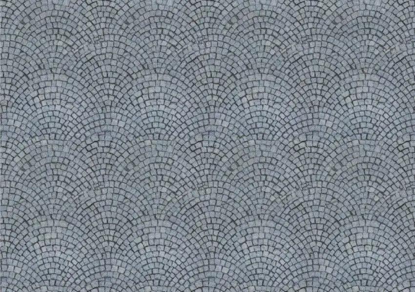 Arched Pavement Brick Sheet Backdrop grey cobblestone arches for model train accessories on Tampa Home & Garden Store