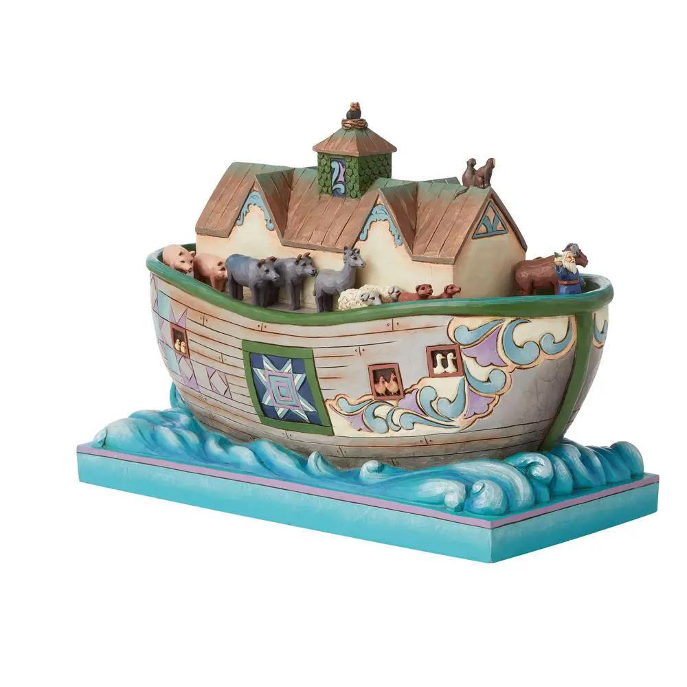 Noah's Ark Jim Shore Heartwood Creek figurine, hand-painted ark with animals, gift shoppe on Tampa Home & Garden Store