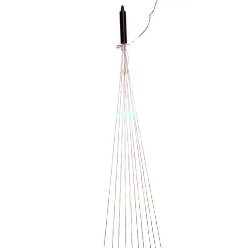 200-Light Silver Nylon Canopy Light With Multicolor LED Lights - Tampa Home & Garden Store