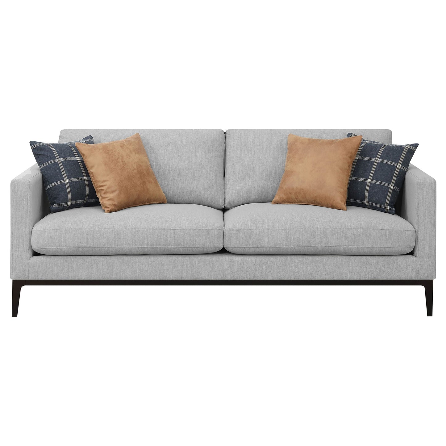 Montauk Upholstered Sofa And Light Gray Cushions