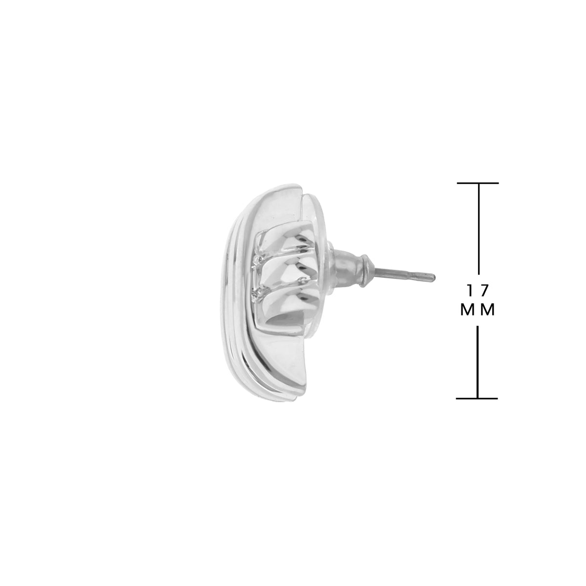 Socialite Earrings by Lauren G Adams, silver-tone crystal hoops, 17 mm diameter on Tampa Home & Garden Store