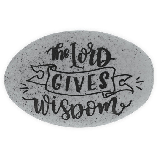 Proverb Stone - The Lord Gives Wisdom - Tampa Home & Garden Store