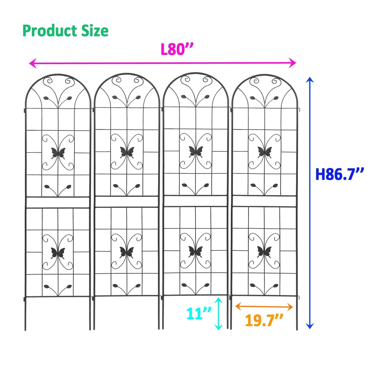 Garden Metal Trellis for Climbing Plants