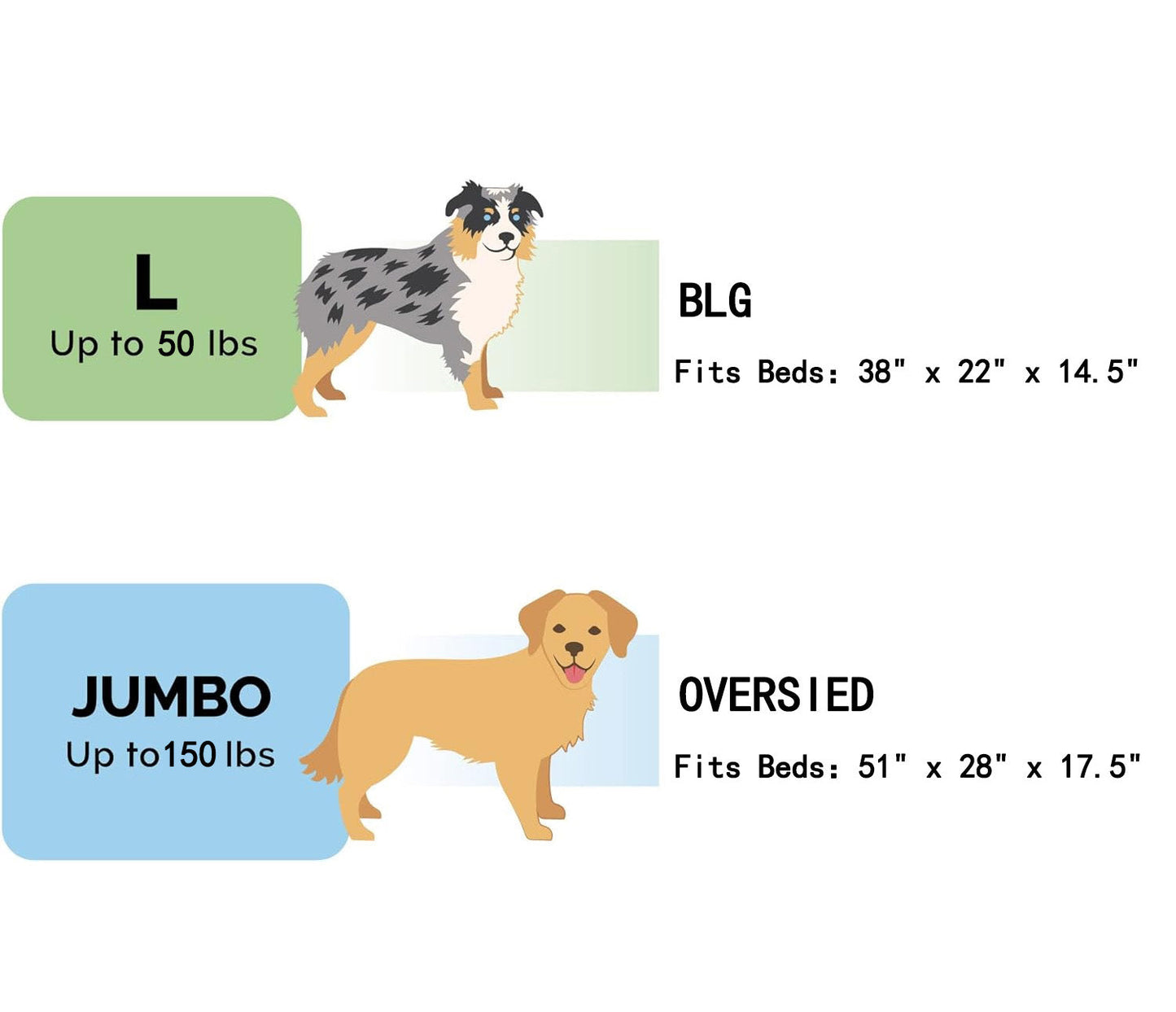 Elegant Rectangular Pet Bed for Oversized Dogs by HouseOfZazla, two sizes L & Jumbo on Tampa Home & Garden Store