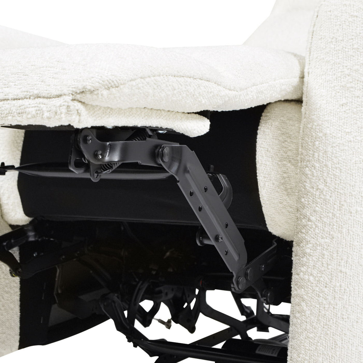 Bloomy High Back Power Recliner Chiffon White