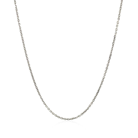 18k white gold cable chain necklace 1.1mm by Bids.com on Tampa Home & Garden Store