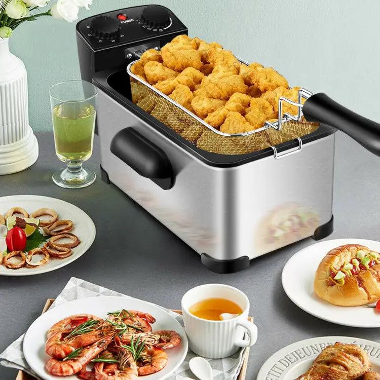 Electric Stainless Steel Deep Fryer with Timer - Tampa Home & Garden Store