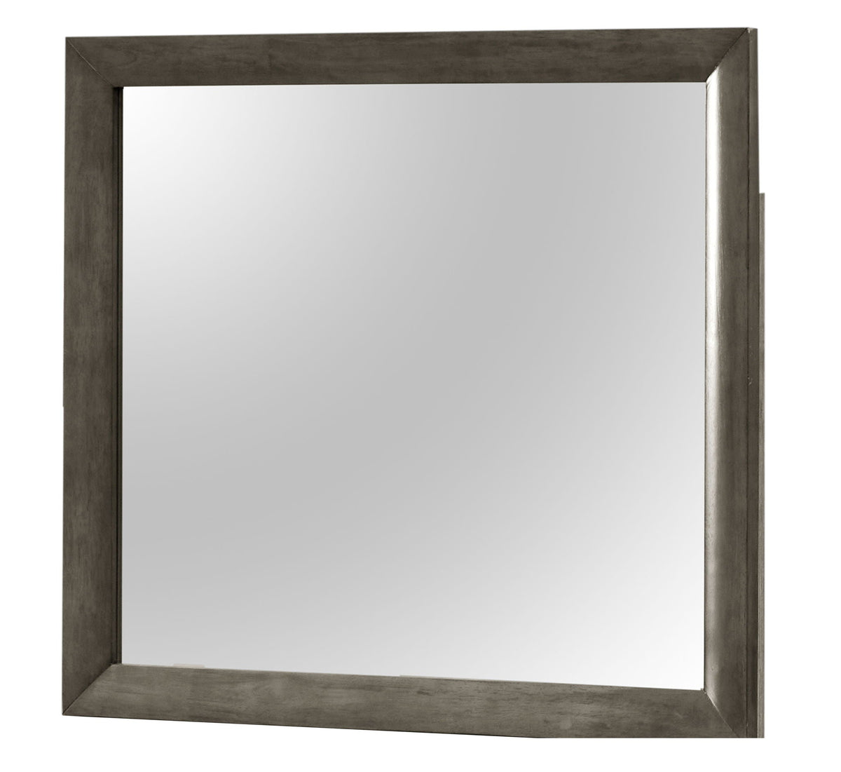 HouseOfZazla modern wall mirror with dark gray frame and high quality glass on Tampa Home & Garden Store