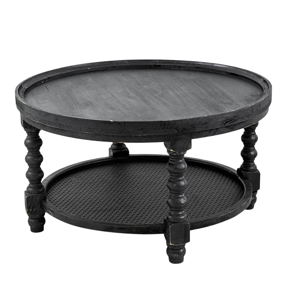 Round Two Tier Side Table and End Table Set