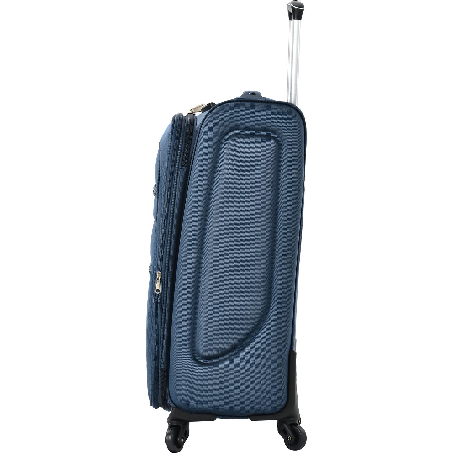 HouseOfZazla softside luggage set dark blue, expandable 3-piece upright spinner on Tampa Home & Garden Store