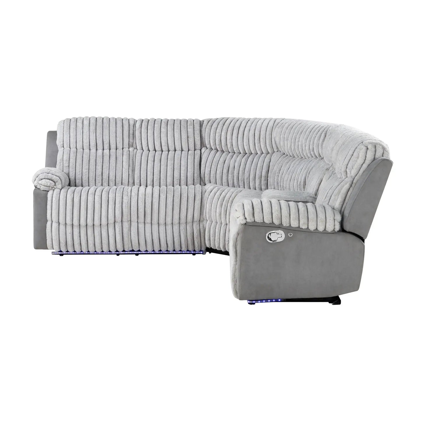 Bruni Sofa With LED Lighting and Manual Recline