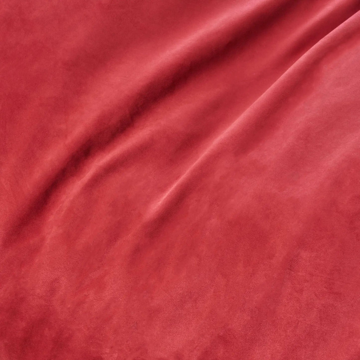 Jasper Traditional Cylindrical Suede Bean Bag red suede fabric close-up on Tampa Home & Garden Store