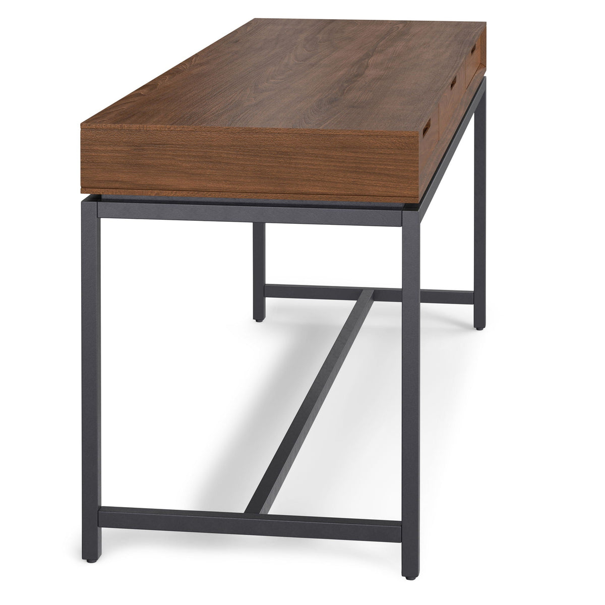 Mid Century Handcrafted Writing Desk With Storage wood top and metal frame HouseOfZazla on Tampa Home & Garden Store