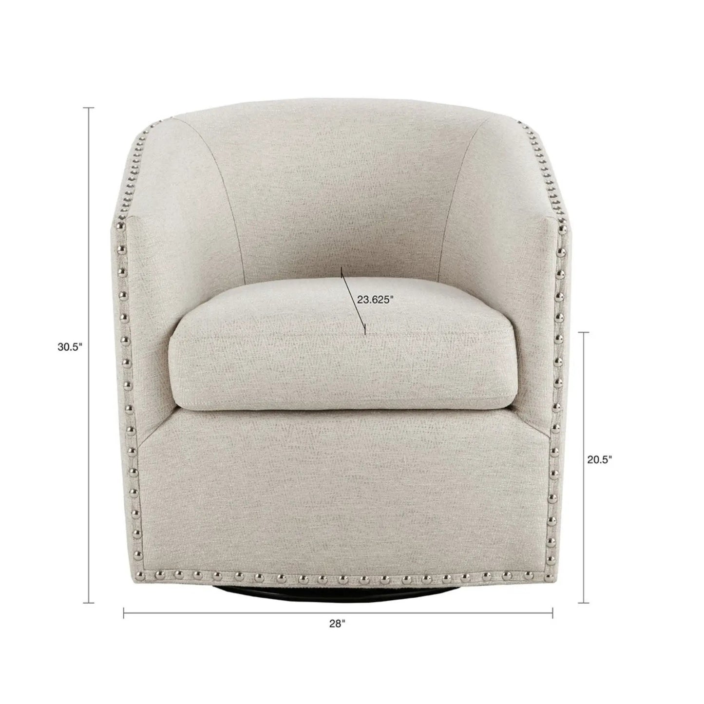 Luxurious Chair With 360 Degree Rotation, beige swivel chair by Unique Piece Furniture on Tampa Home & Garden Store