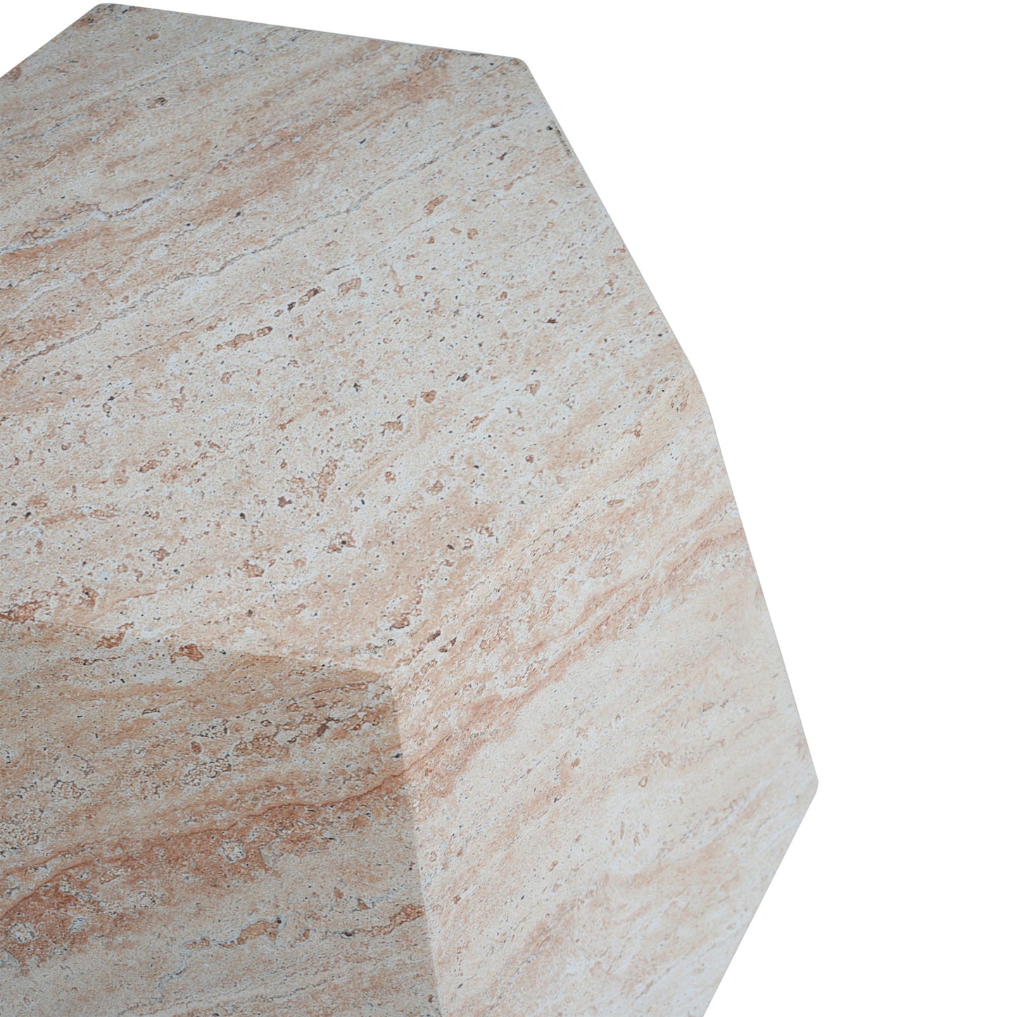 Outdoor / Indoor Lightweight Concrete Side Table beige speckled surface on Tampa Home & Garden Store