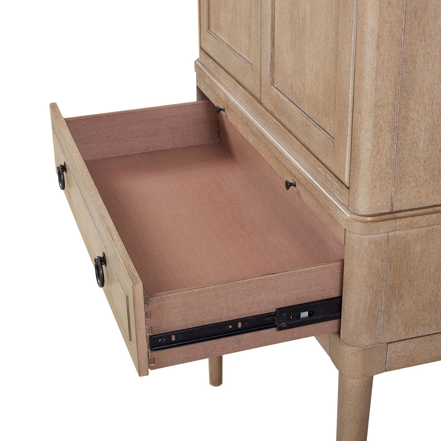 Bar Cabinet Sand Finish with Wine Storage