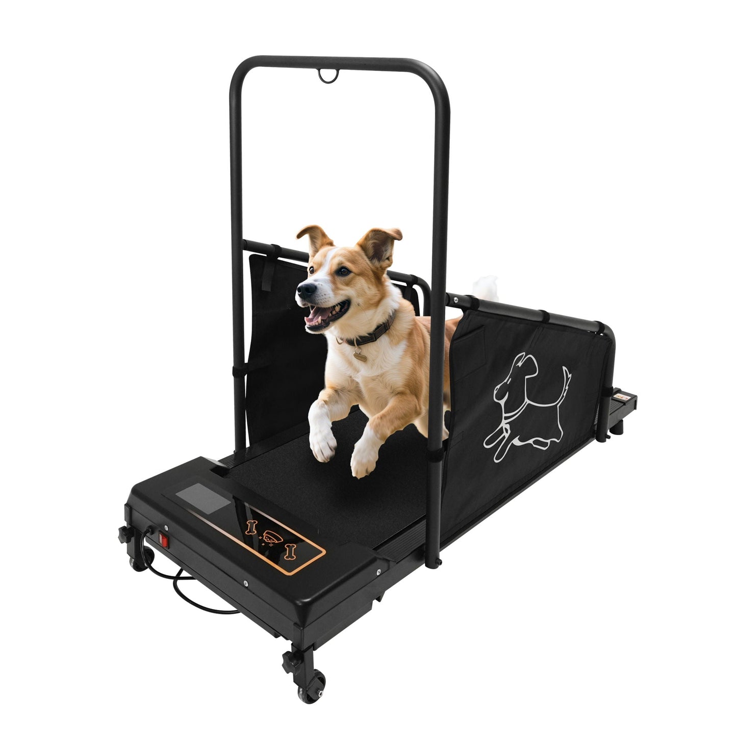 Dog treadmill for medium dogs, black frame with non-slip belt, HouseOfZazla on Tampa Home & Garden Store