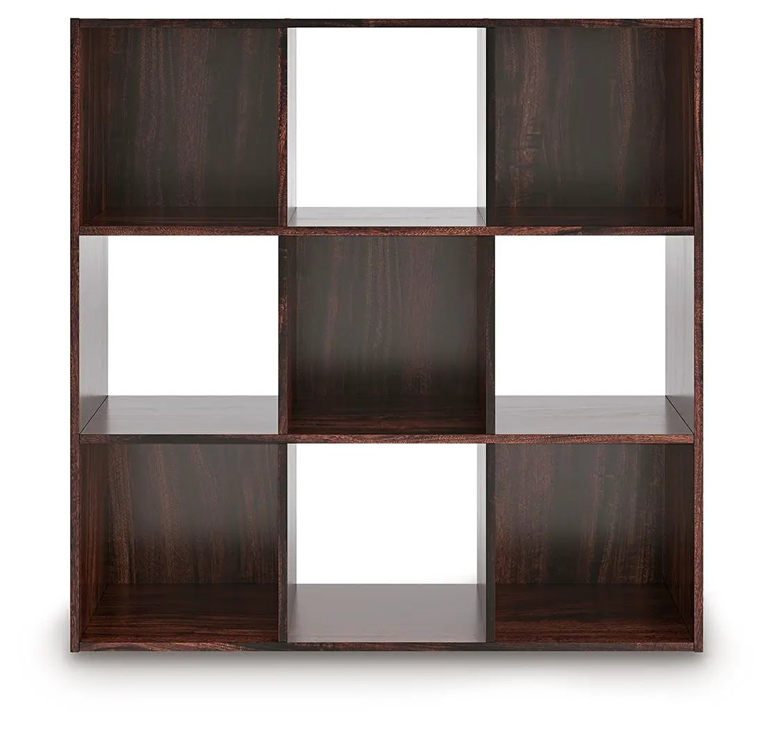 Glosmount Cube Organizer in dark walnut with open cubbies by Unique Piece Furniture on Tampa Home & Garden Store
