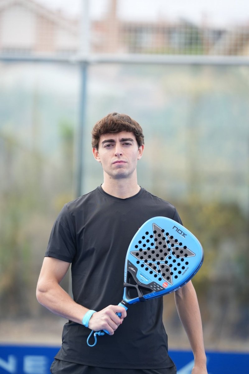 NOX EA10 Ventus Attack 12K Xtreme 2026 Padel Racket, blue with star perforated face on Tampa Home & Garden Store