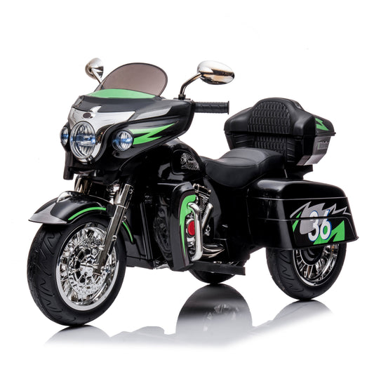 12v Kids Ride On Motorcycle And Bright Led Music