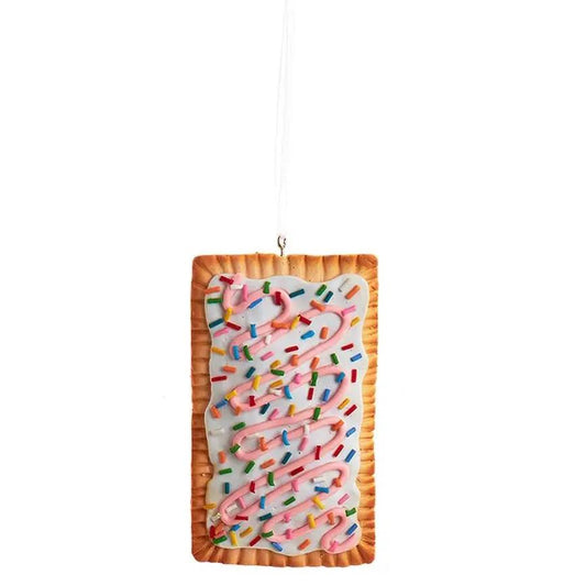 Toaster Pastry Ornament, white icing with colorful sprinkles by Country Christmas Loft on Tampa Home & Garden Store