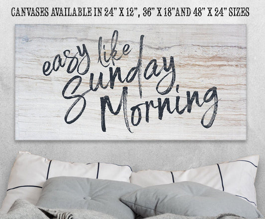 Easy Like Sunday Morning - Canvas - Tampa Home & Garden Store