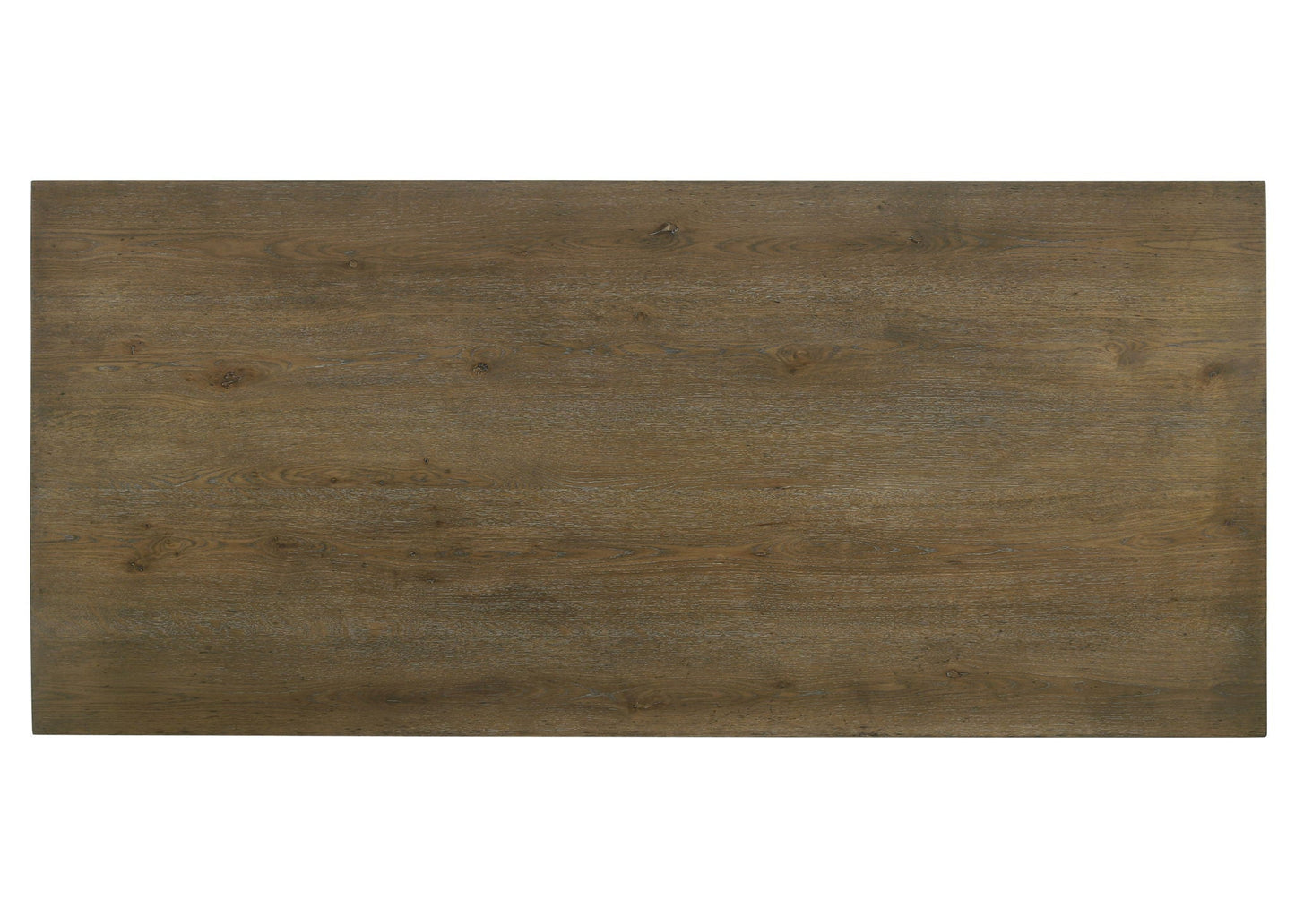 Parfield Weathered Oak dining table by HouseOfZazla brown wood finish on Tampa Home & Garden Store