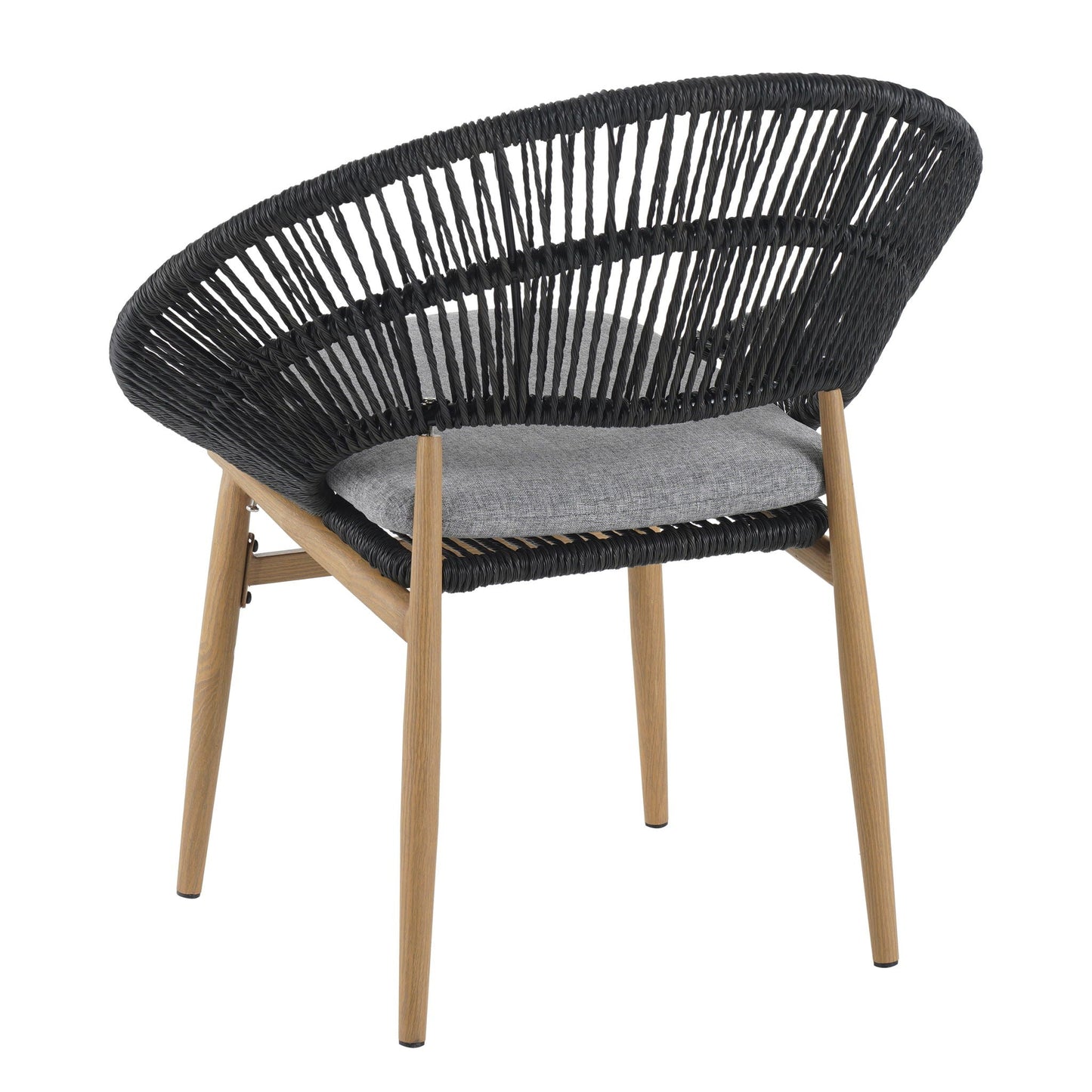 Cyril Rustic Modern Outdoor Papasan Dining Chair