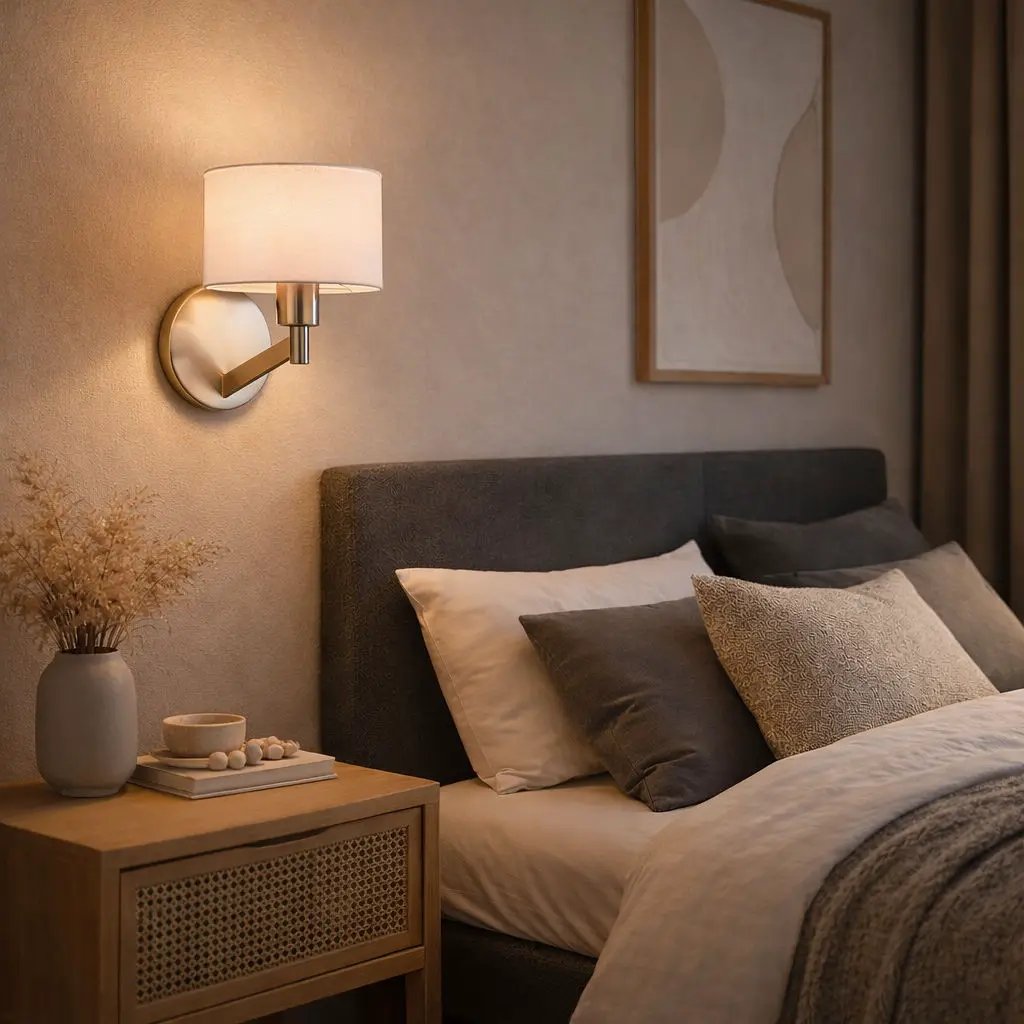 Nebula Base Wall Lamp with Rotary Switch Shade