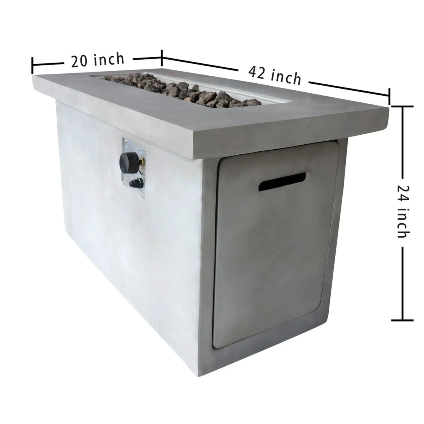 Propane and Natural Gas Outdoor Fire Pit Table