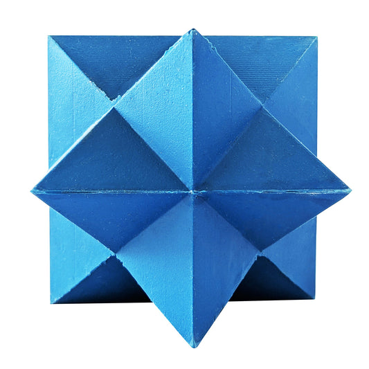 Blue Star-Shaped Natural Rubber Dog Chew Toy – Durable & Textured for Engaging Playtime - Tampa Home & Garden Store